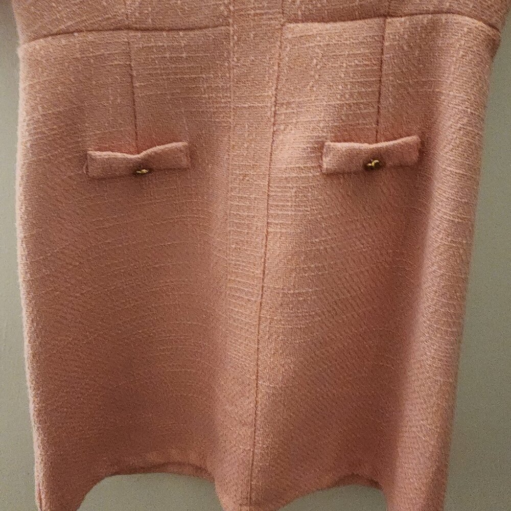 Summer Dress for Women Short Sleeve pink tweed - Picture 8 of 8